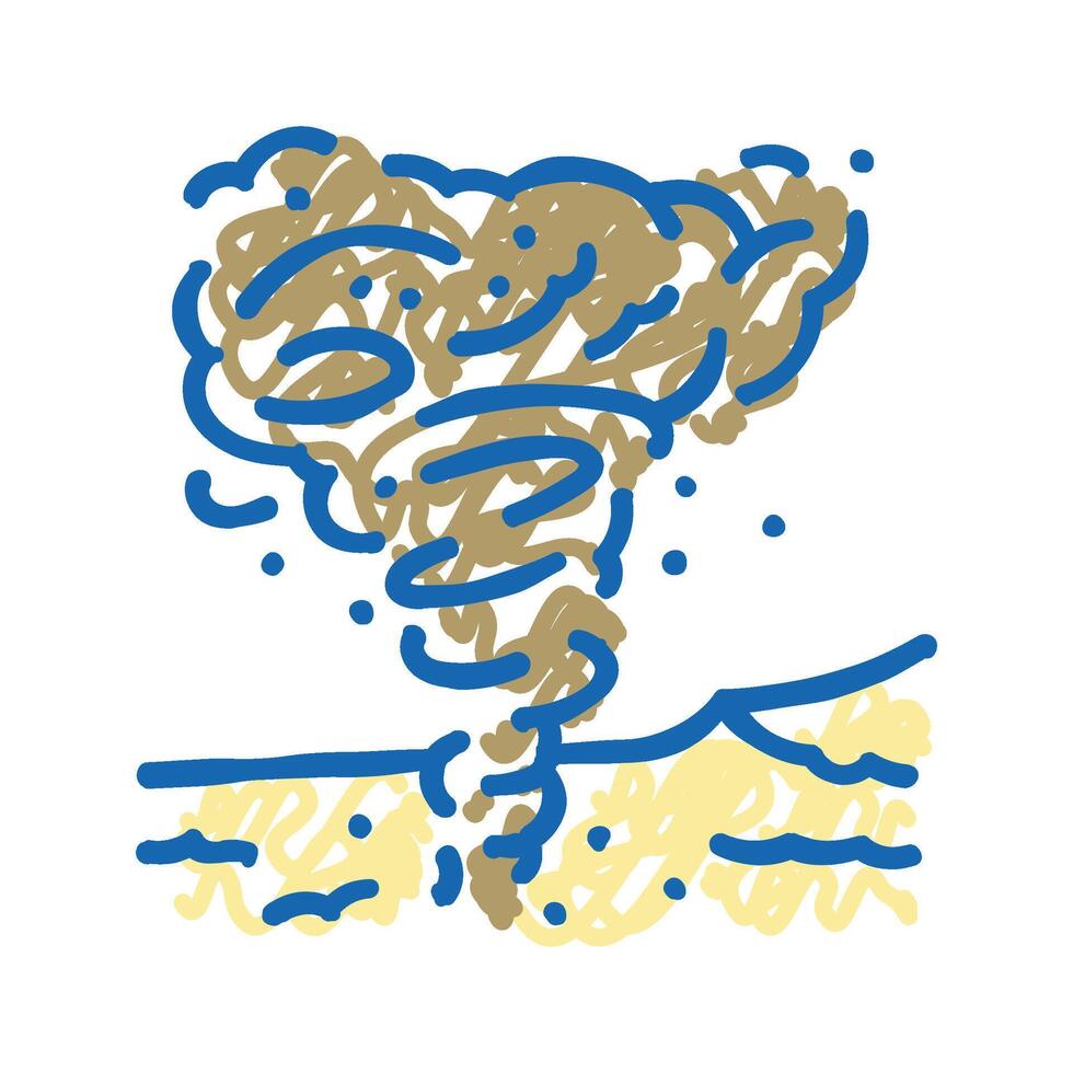 geyser weather natural phenomena icon doodle illustration vector