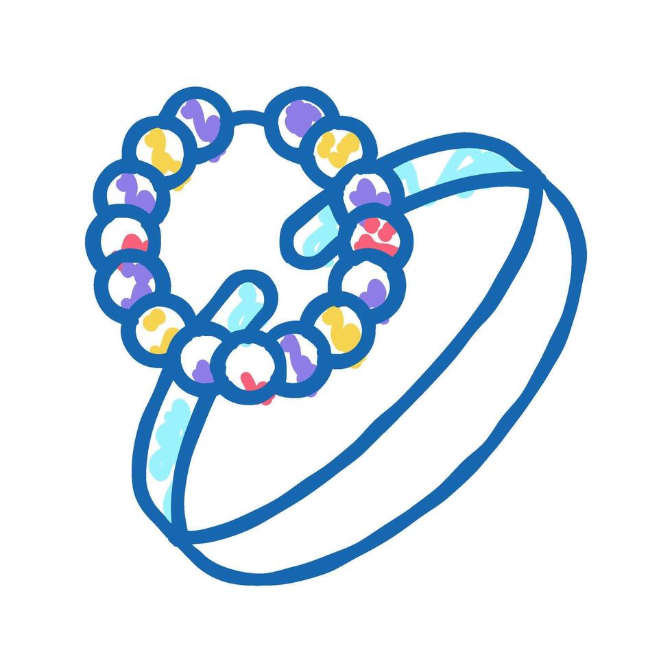 bracelets jewellery icon doodle illustration vector