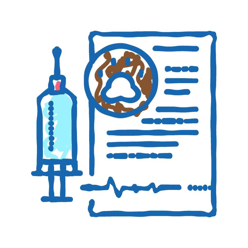 euthanasia domestic pet icon doodle illustration vector