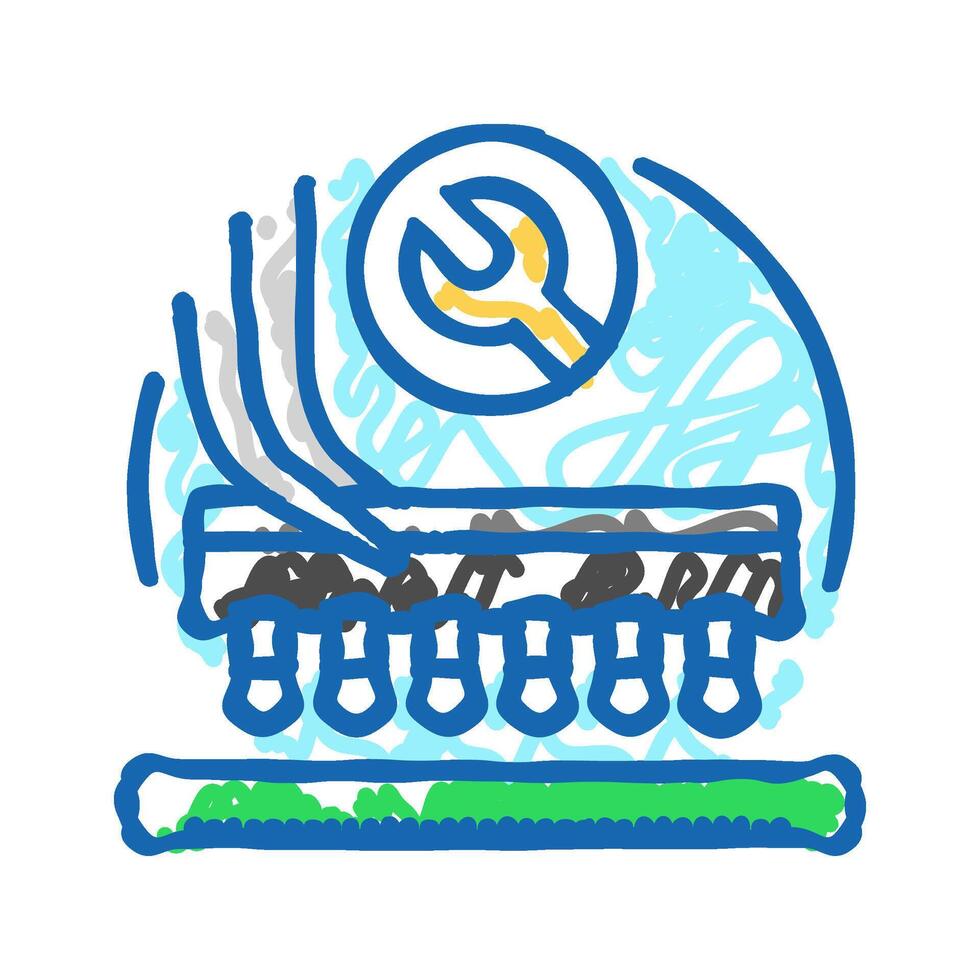 electronic assembly electronics icon doodle illustration vector