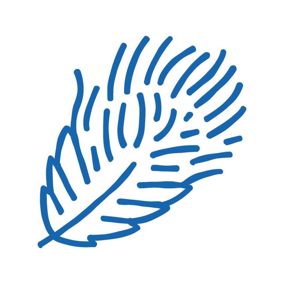 fluff feather soft icon doodle illustration vector