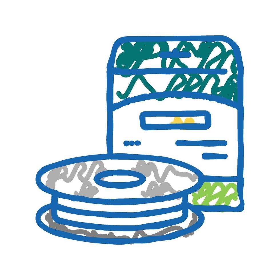 monofilament line icon doodle illustration vector