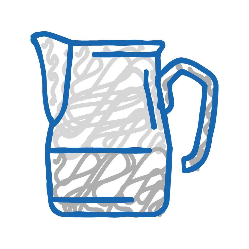 pitcher utensil icon doodle illustration vector