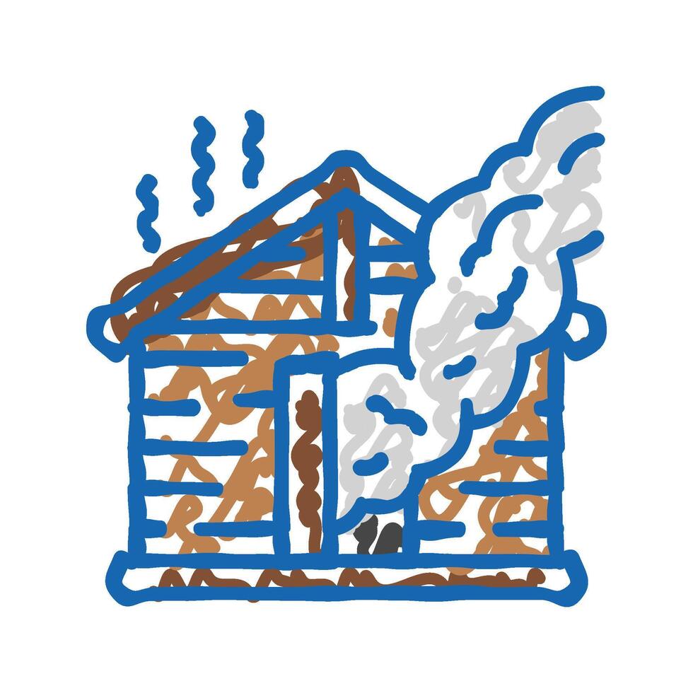 finnish sauna icon doodle illustration vector