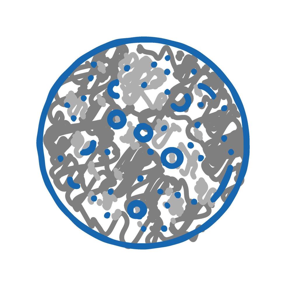 mercury planet icon doodle illustration vector