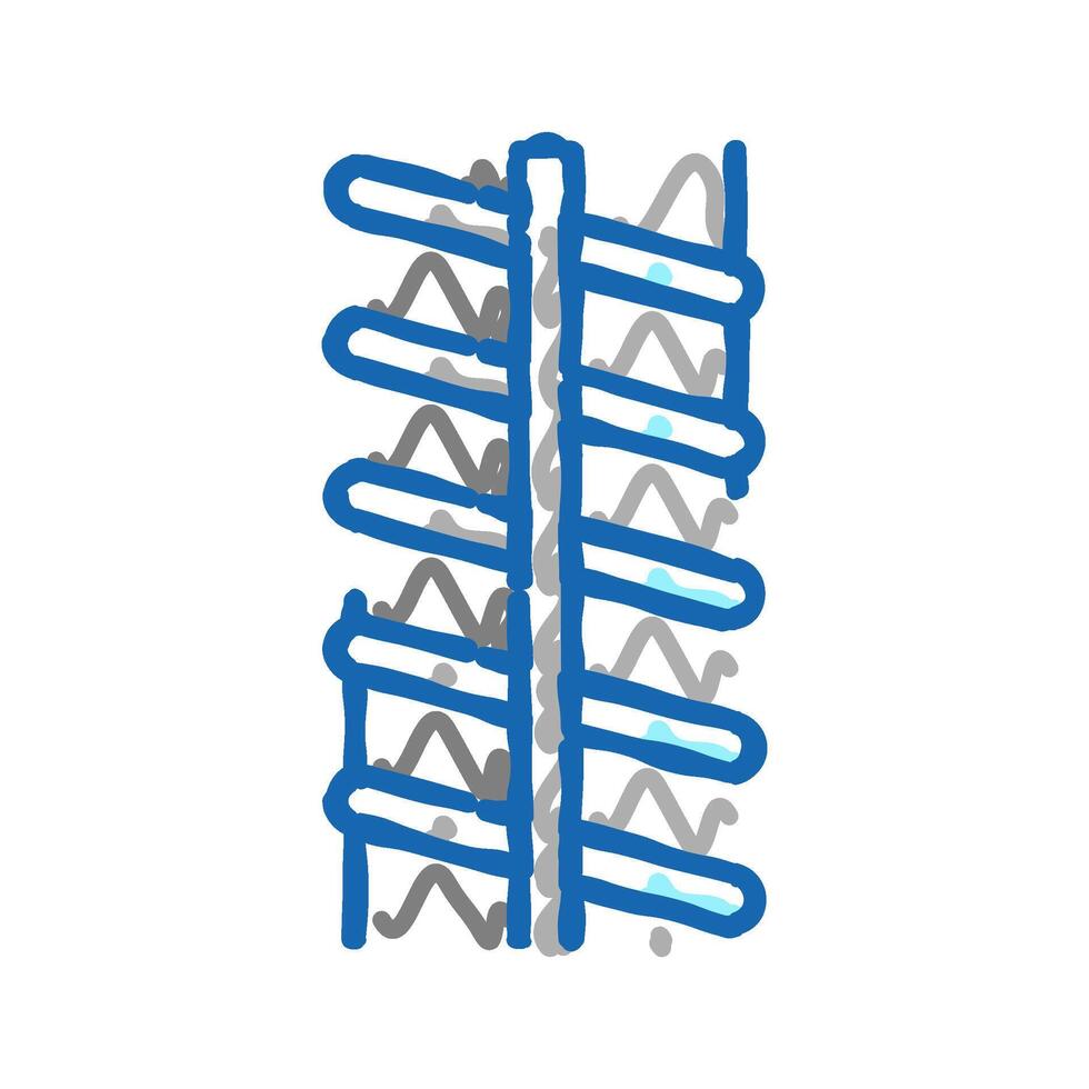 metal rebar icon doodle illustration vector