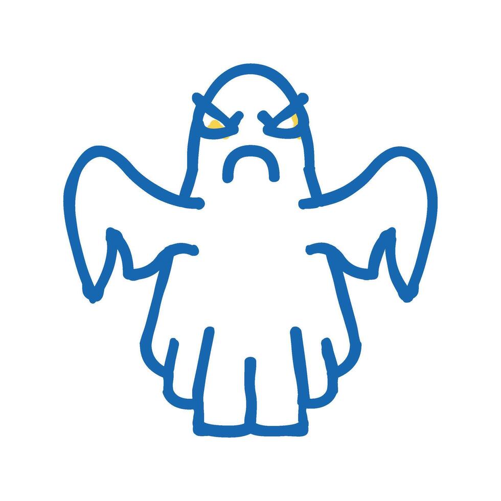 ghost in amusement park icon doodle illustration vector