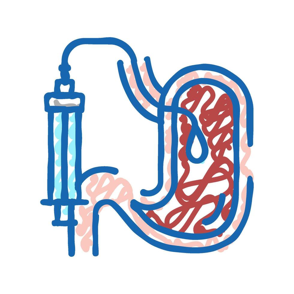 treatment bariatric icon doodle illustration vector