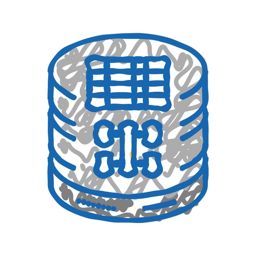 sql query database icon doodle illustration vector