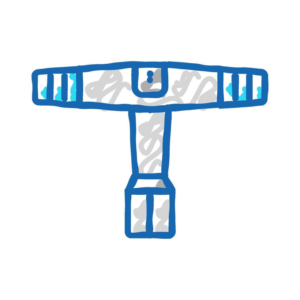 drum key tool icon doodle illustration vector