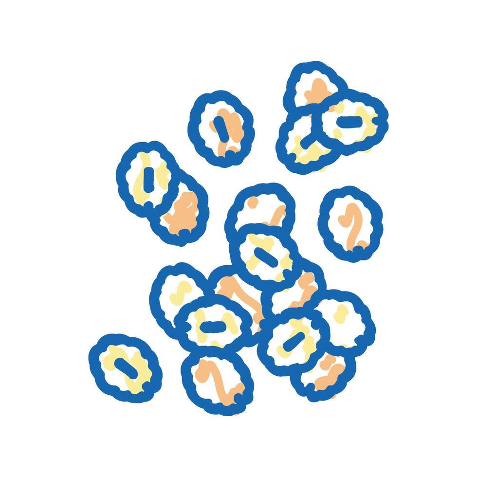 grains oatmeal icon doodle illustration vector