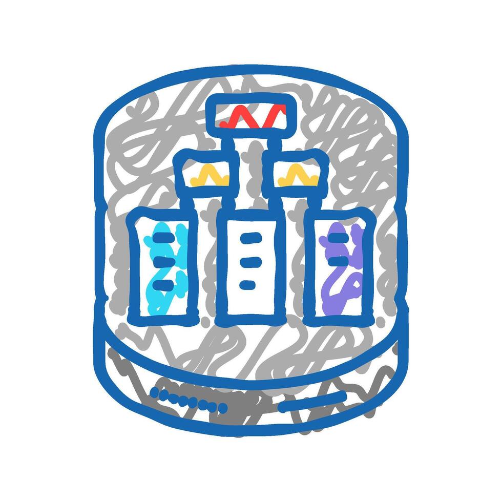 database design icon doodle illustration vector