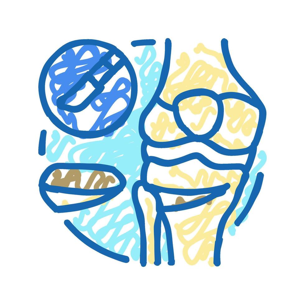 osteotomy surgery hospital icon doodle illustration vector