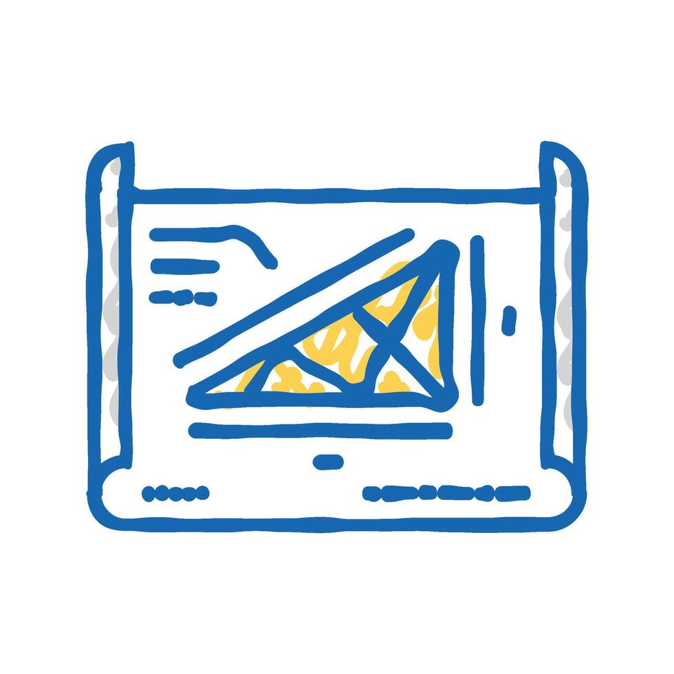 structural drafting architectural drafter icon doodle illustration vector