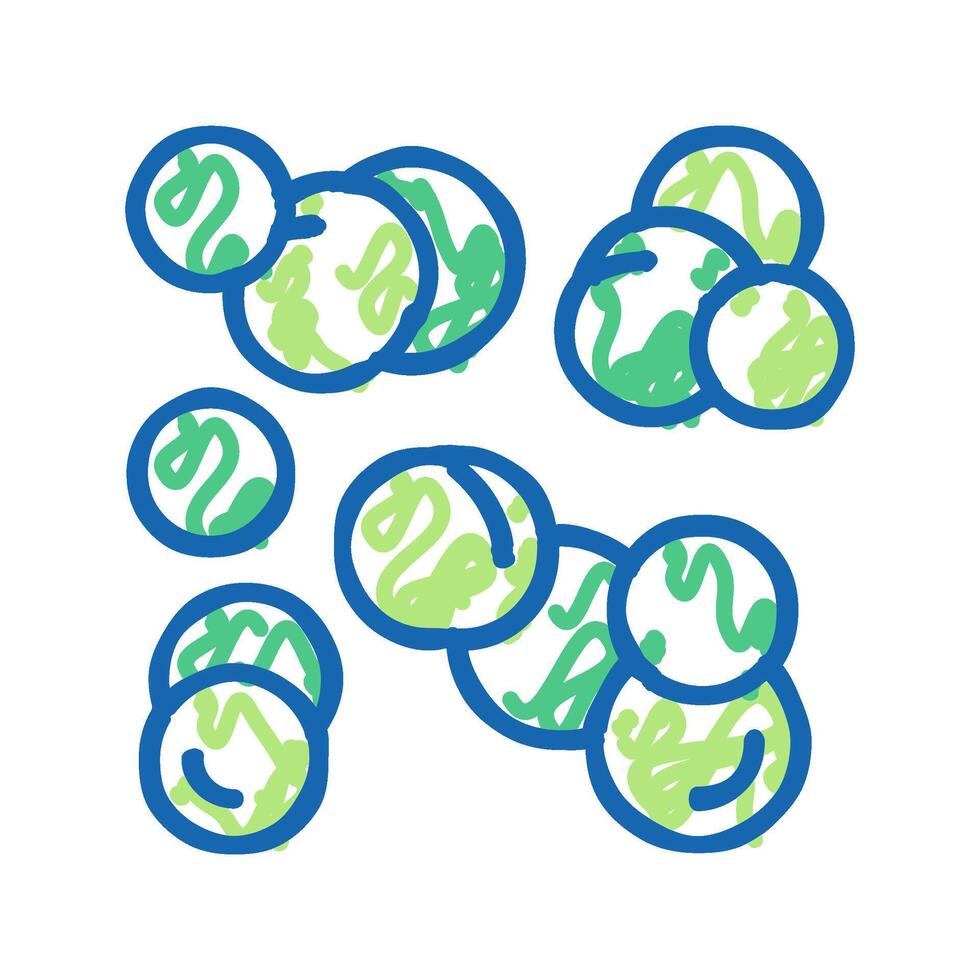 beans peas icon doodle illustration vector