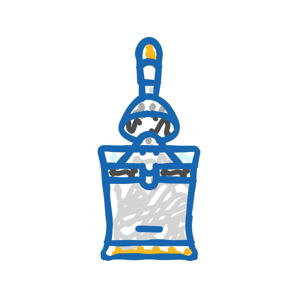 citrus juicer kitchen cookware icon doodle illustration vector