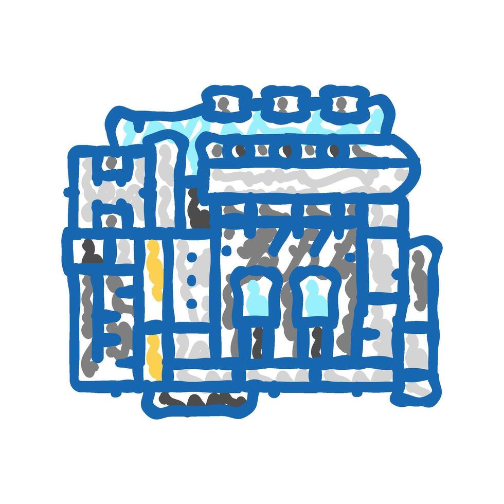 car engine car mechanic icon doodle illustration vector