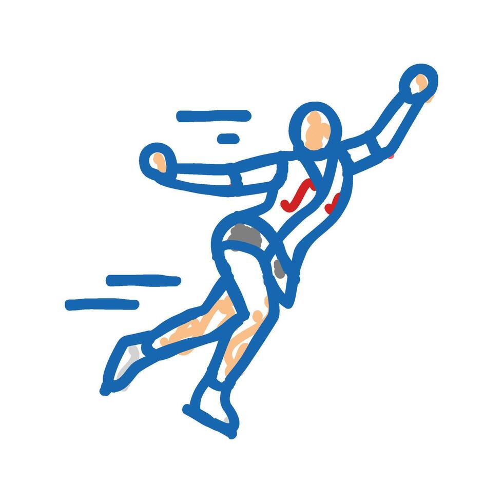 figure skating winter sport icon doodle illustration vector