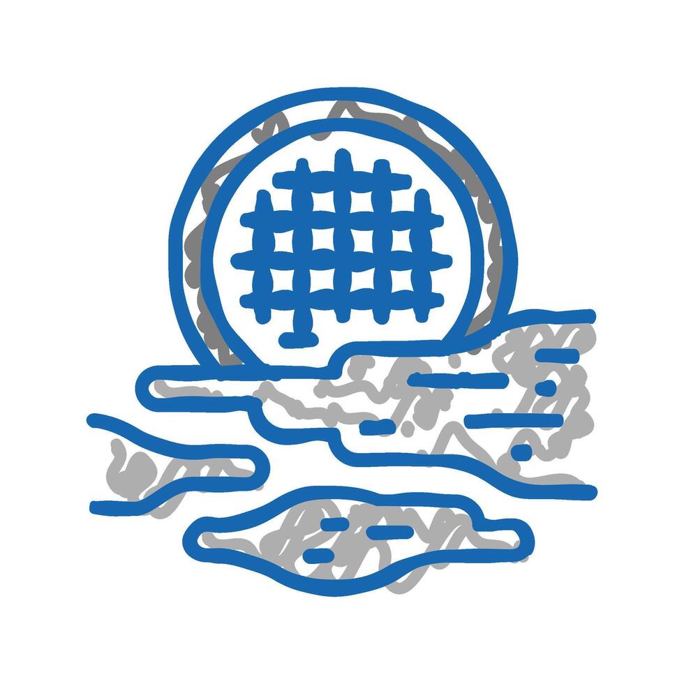 fog light icon doodle illustration vector