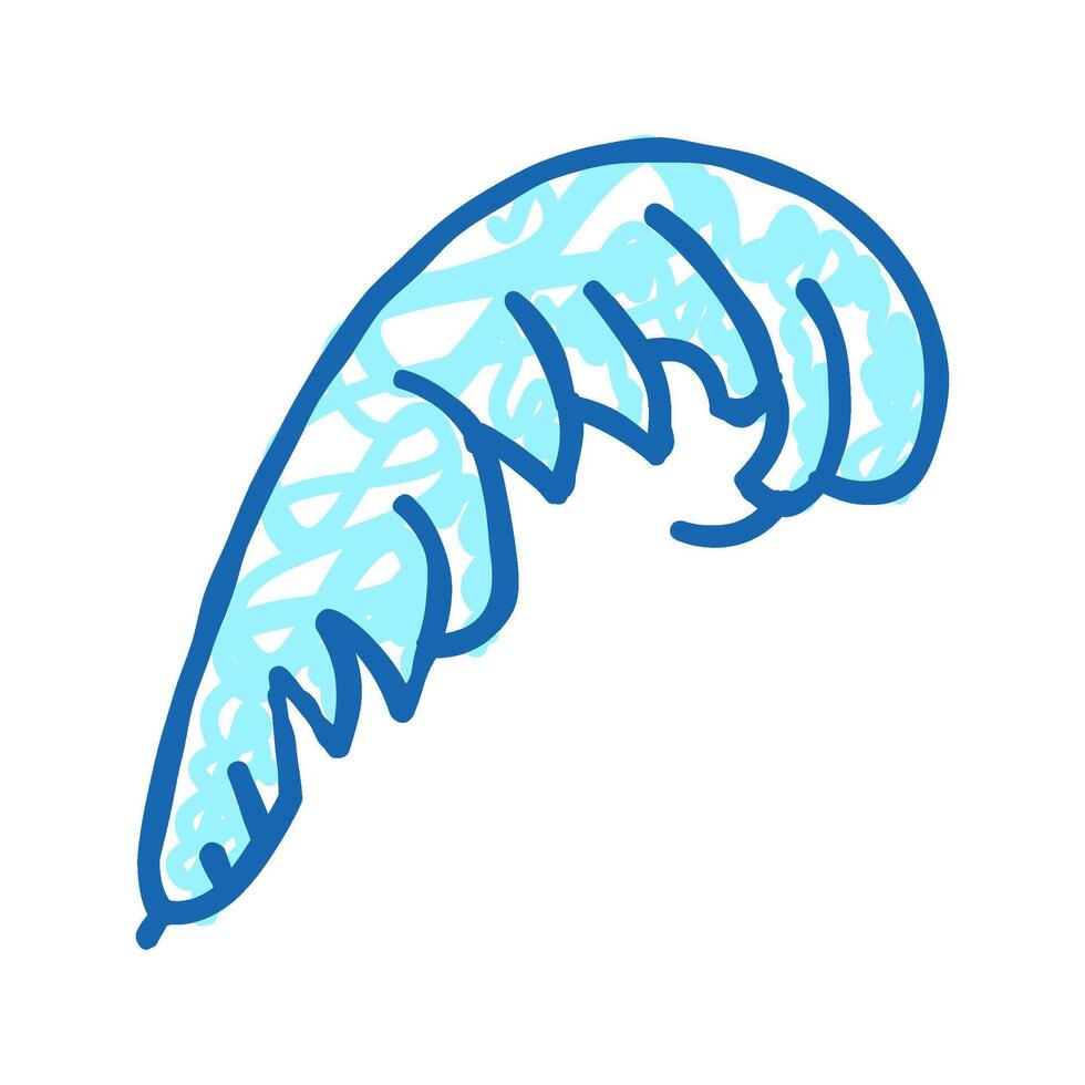 plume feather soft fluffy icon doodle illustration vector