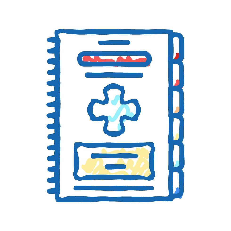 emergency first aid guide first aid icon doodle illustration vector