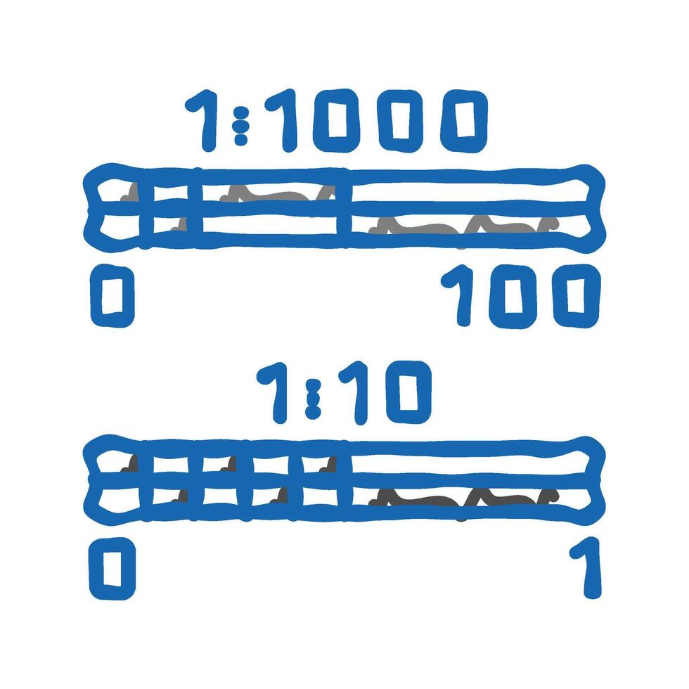 architectural scale drafter icon doodle illustration vector