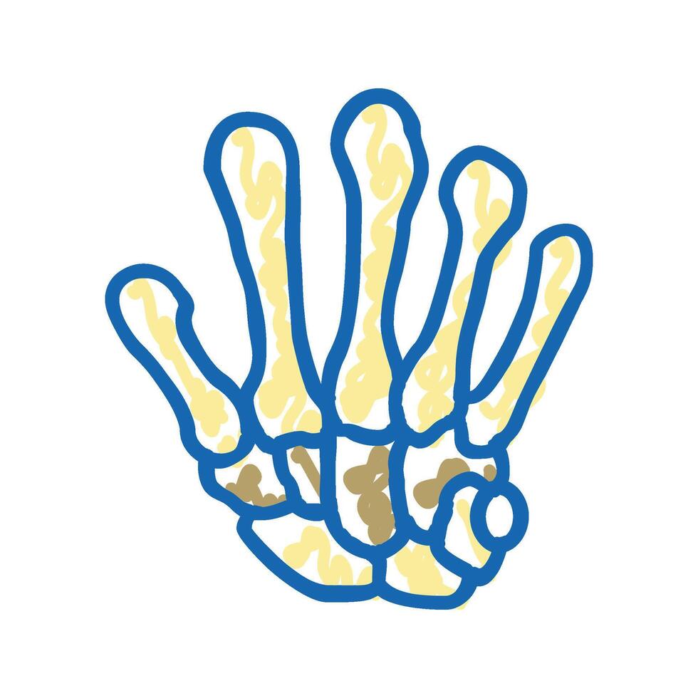 wrist bone icon doodle illustration vector