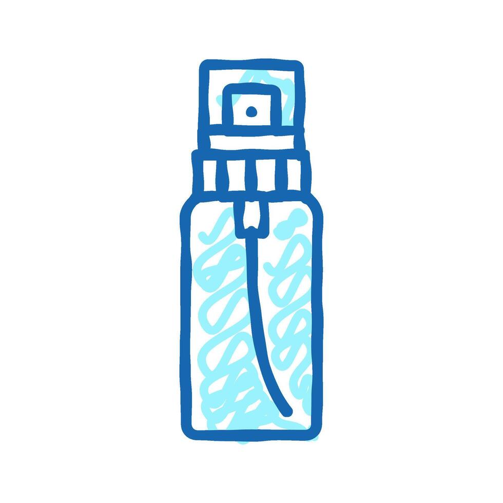 flask fragrance bottle perfume icon doodle illustration vector