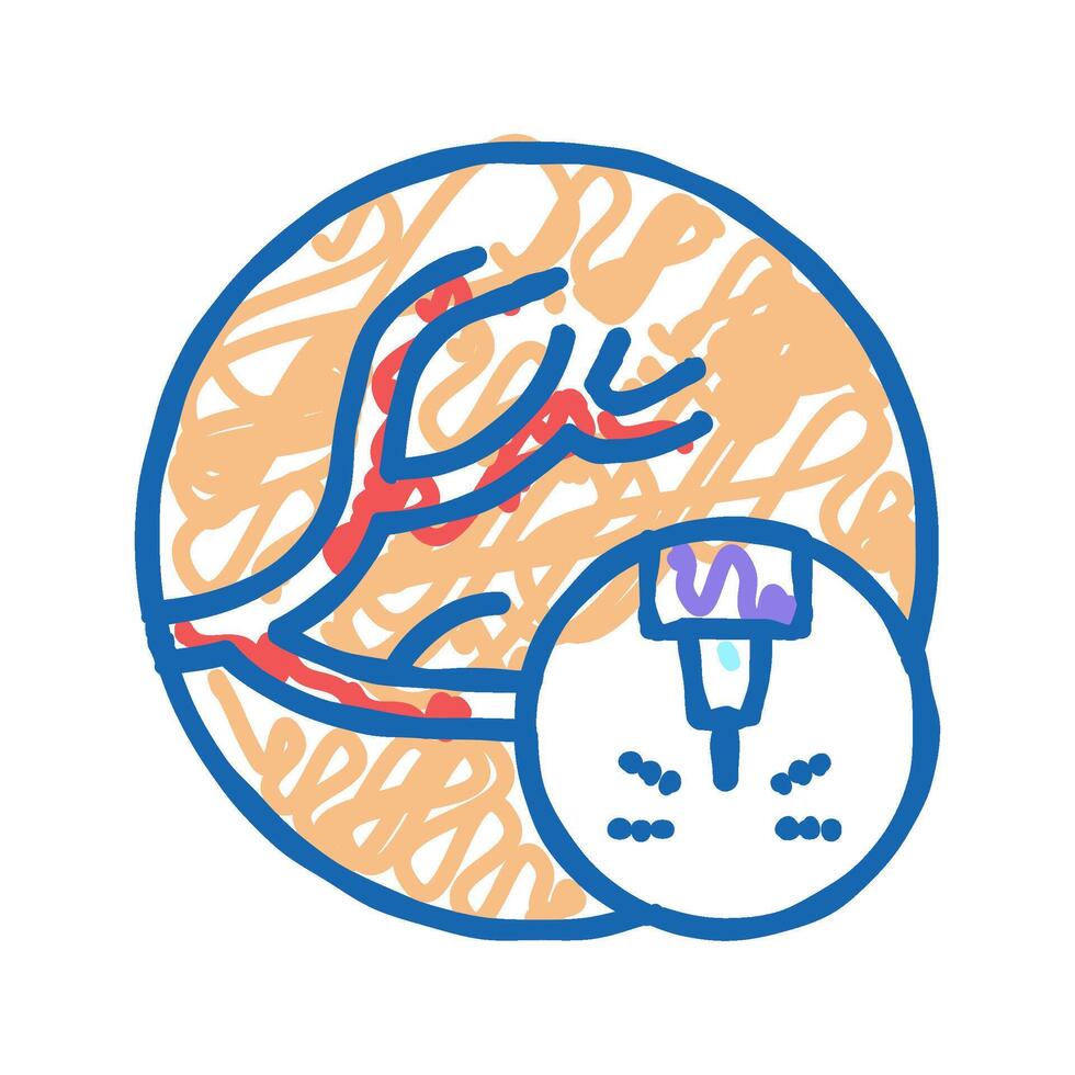 removal of vascular pathologies icon doodle illustration vector