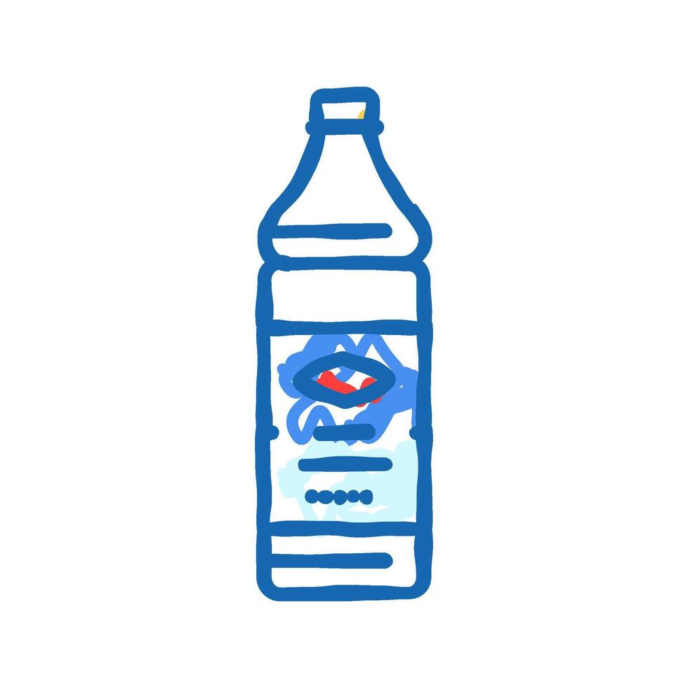 bottle bleach icon doodle illustration vector