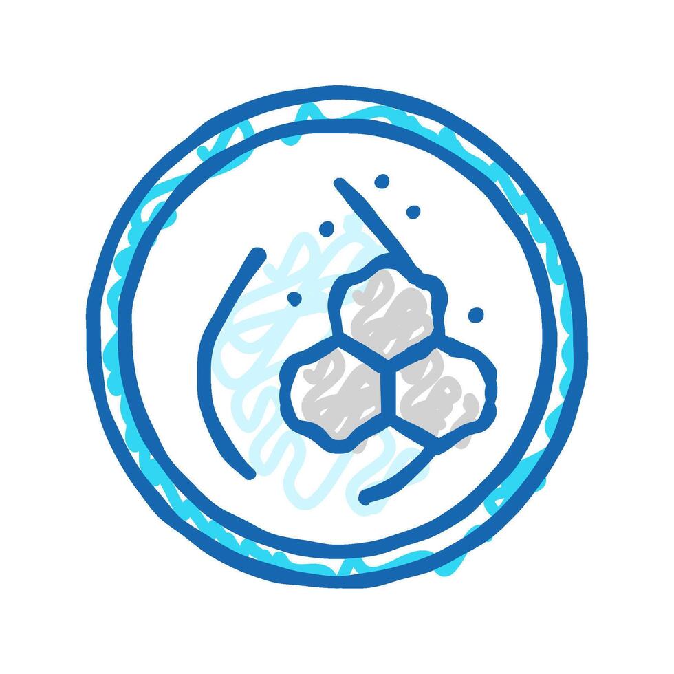 clean formula label product caution icon doodle illustration vector