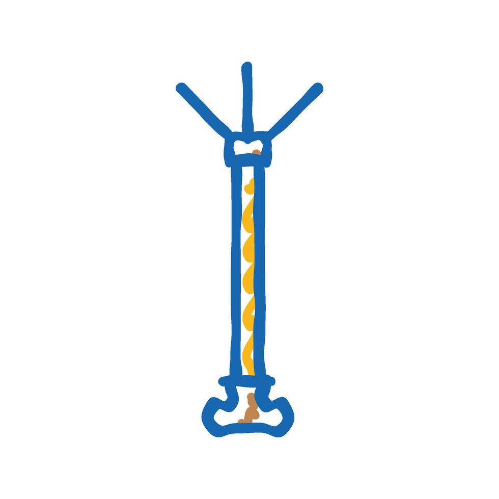 lightning rod electrical engineer icon doodle illustration vector