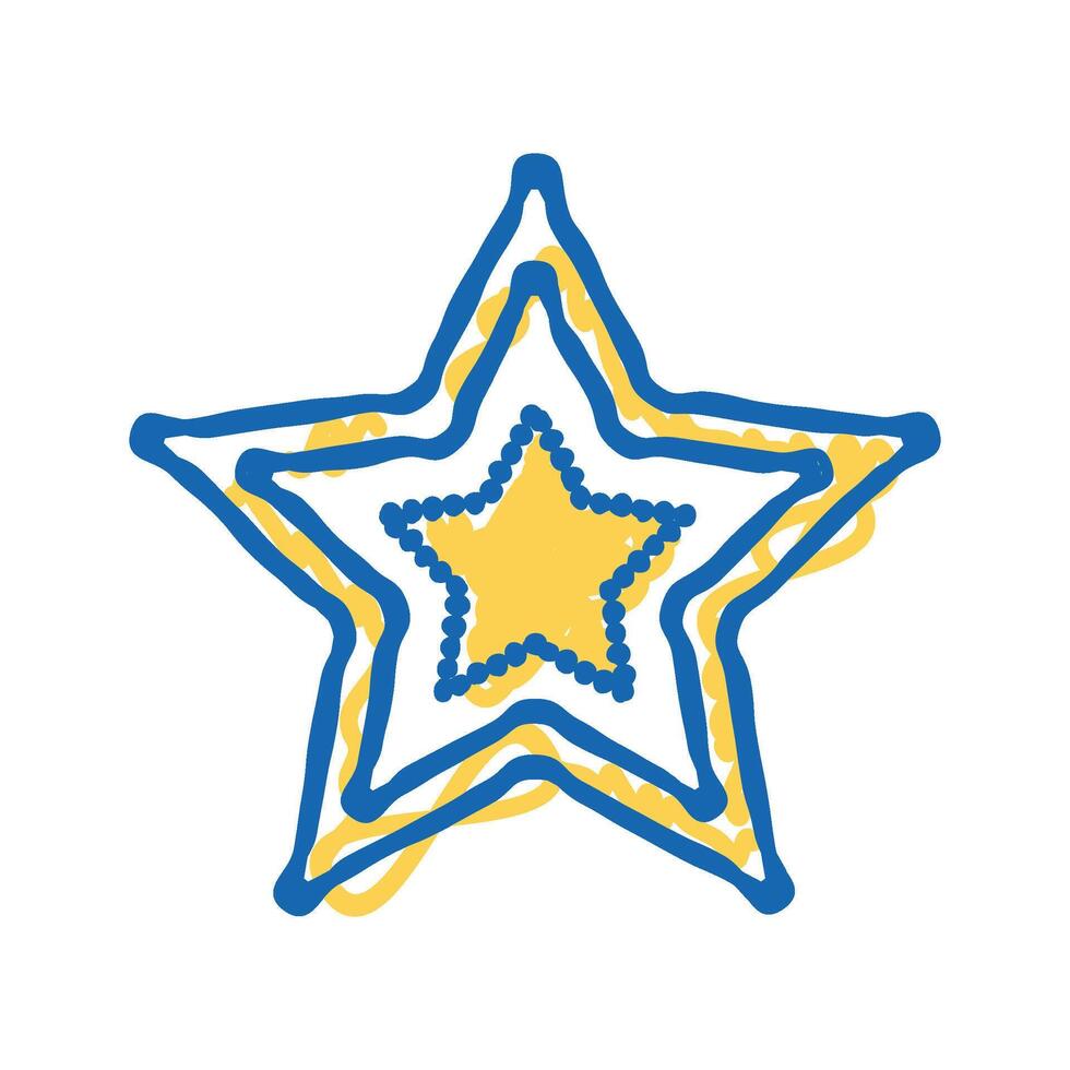 star art tattoo vintage icon doodle illustration vector