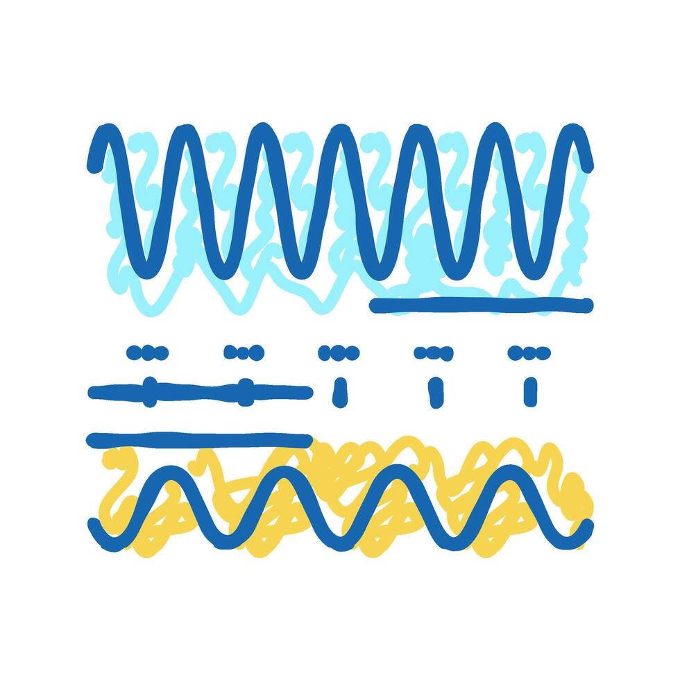 frequency telecommunication icon doodle illustration vector