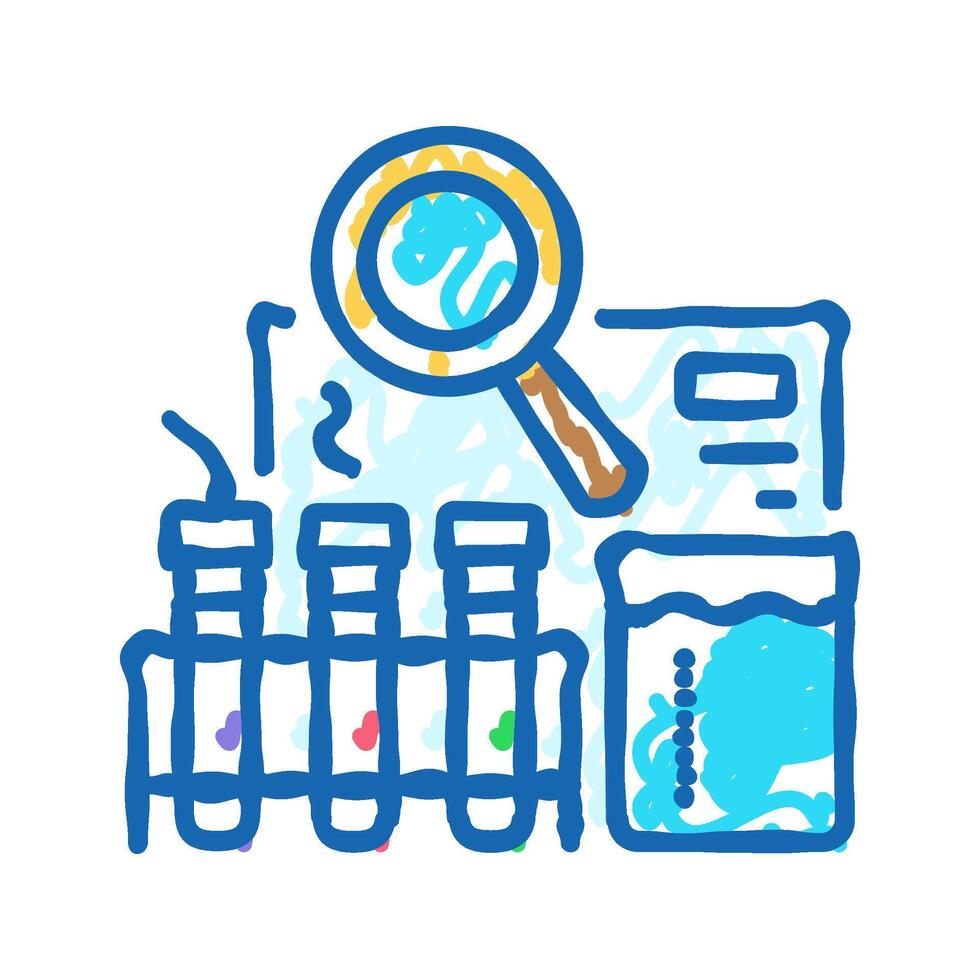 science exploration kit toy child game play icon doodle illustration vector