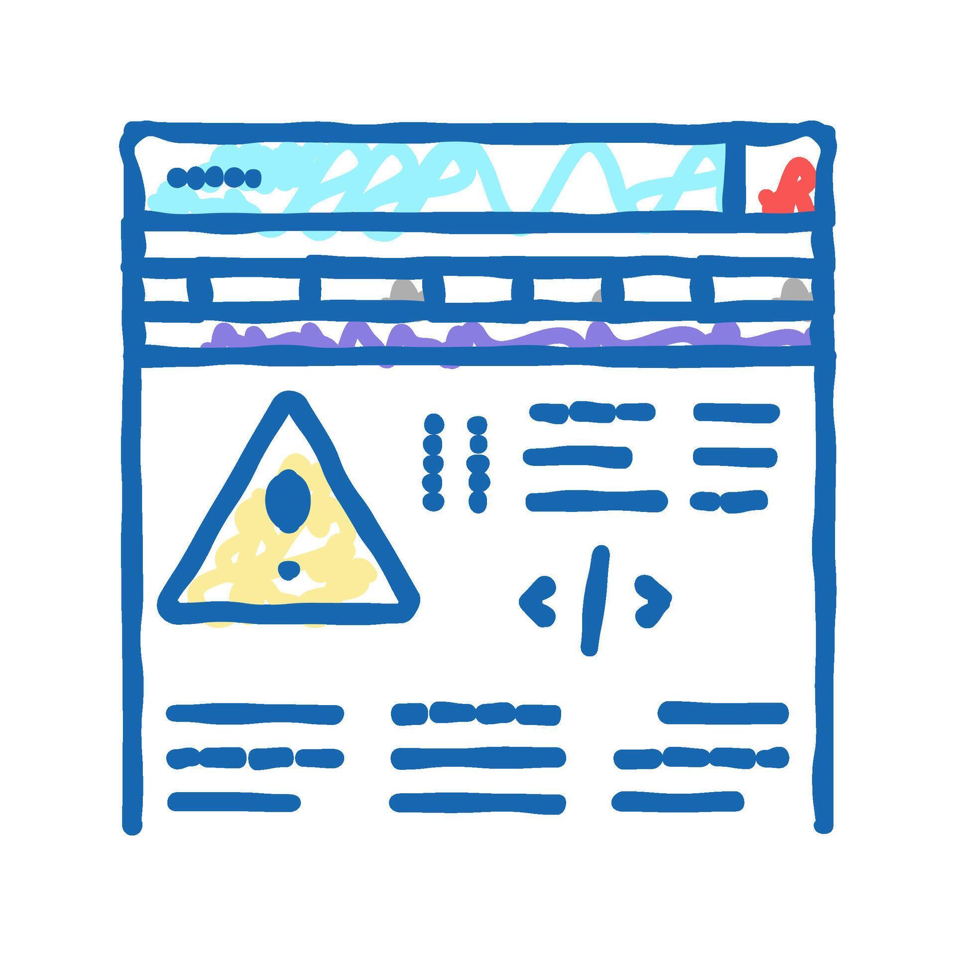 fixing program errors icon doodle illustration 62464900 Vector Art at ...