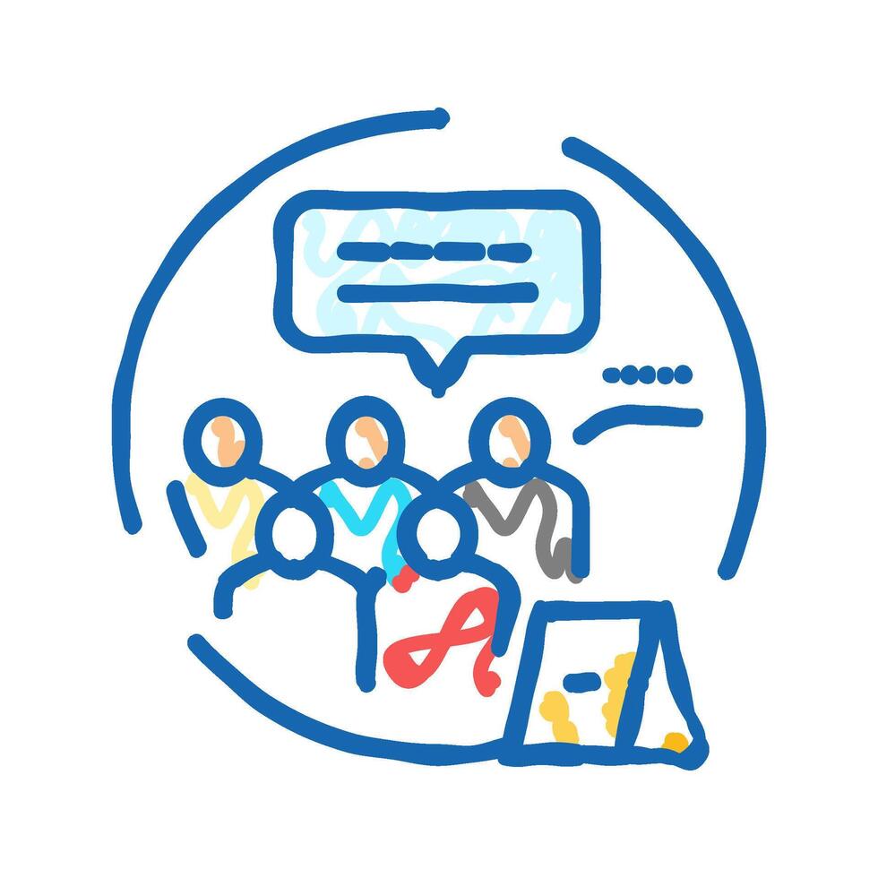 circumstantial evidence crime icon doodle illustration vector