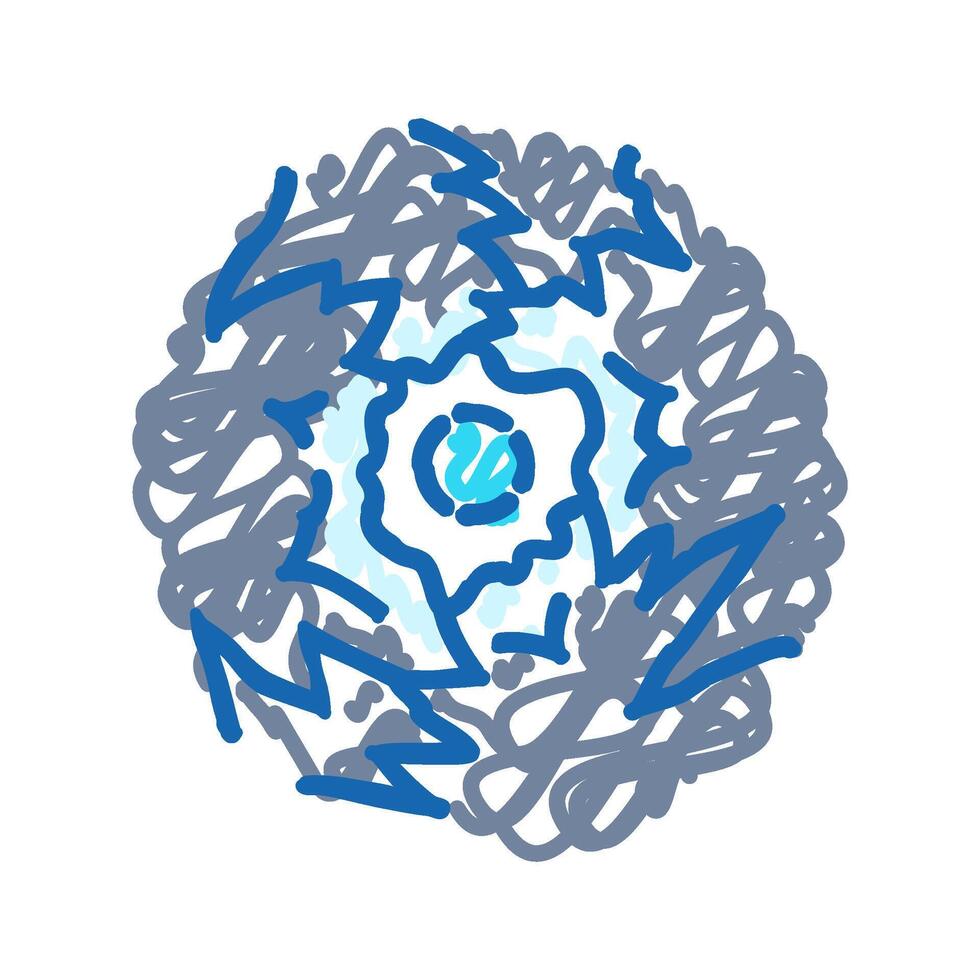 ball lightning unsolved mystery icon doodle illustration vector