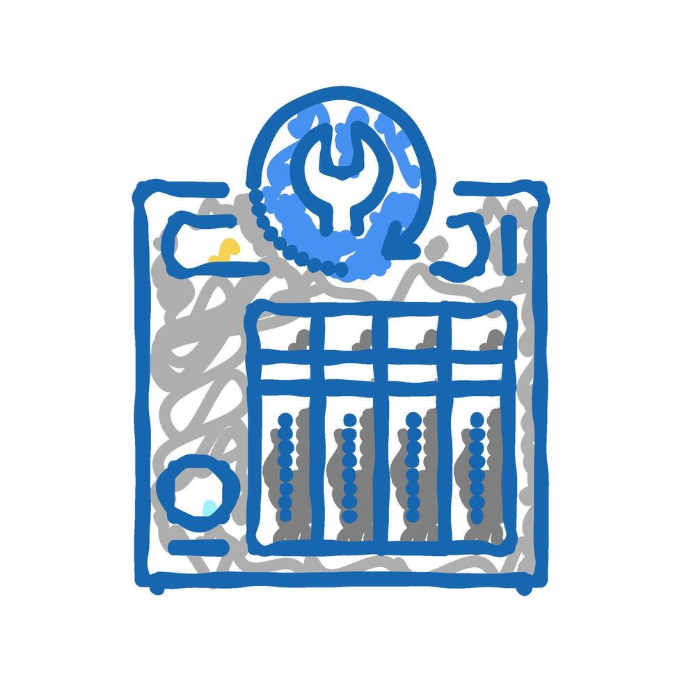 nas data recovery icon doodle illustration vector