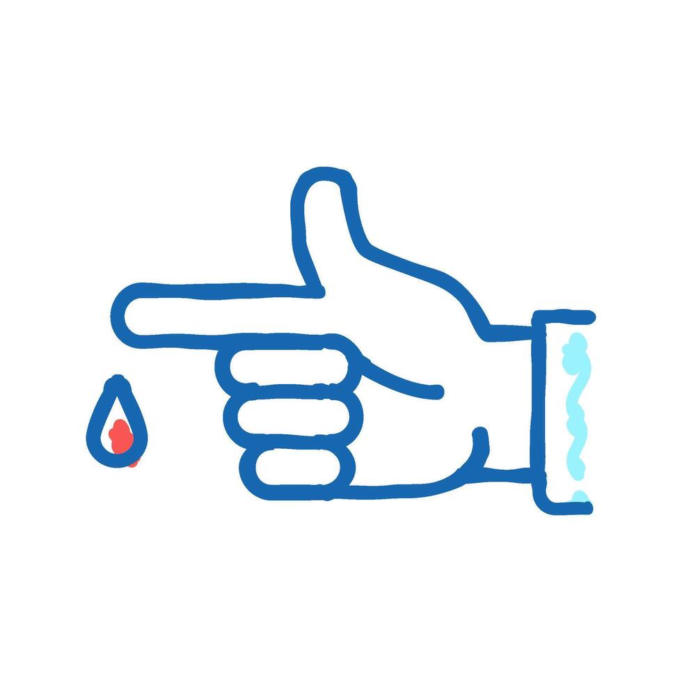 blood analysis icon doodle illustration vector