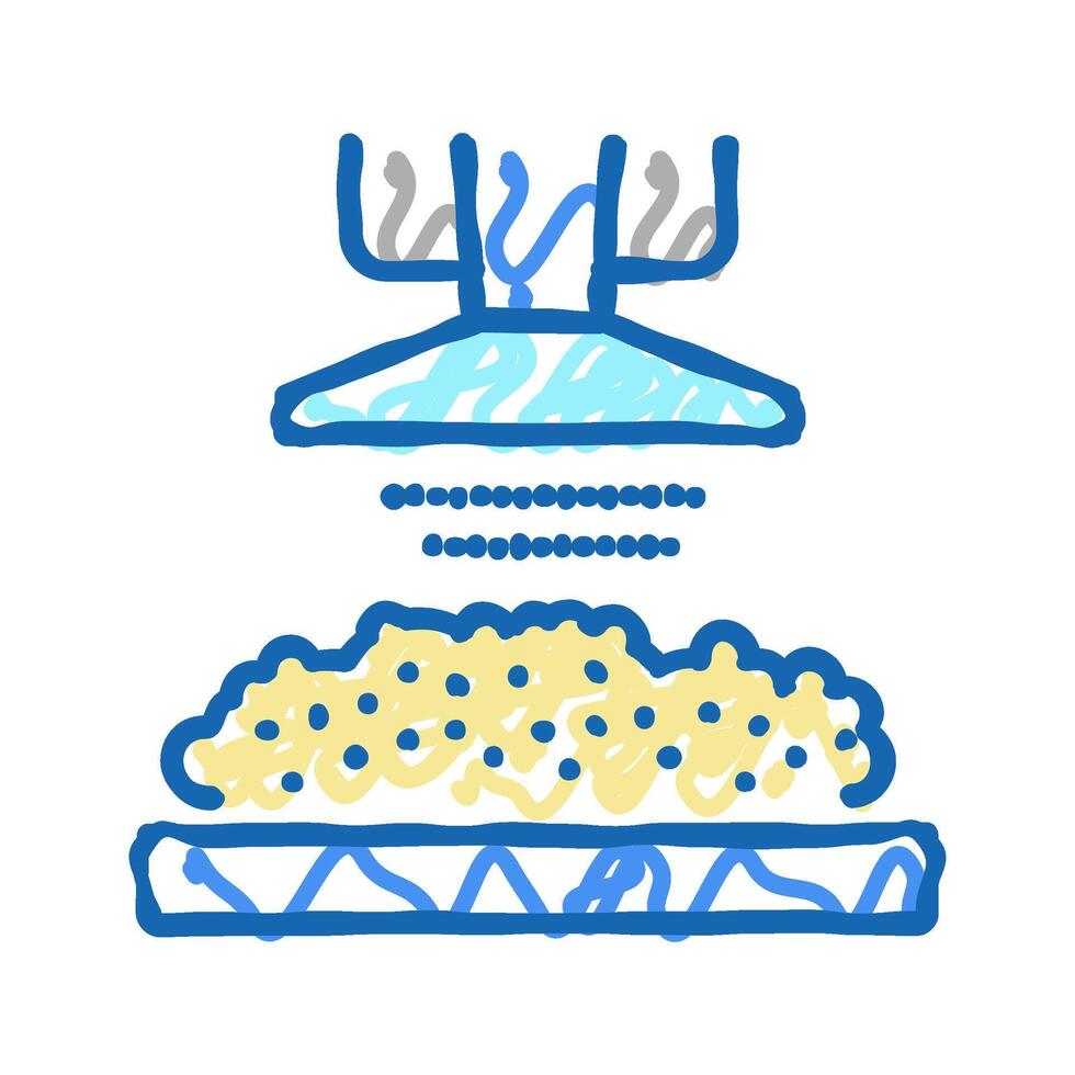 manufacturing cheese product icon doodle illustration vector