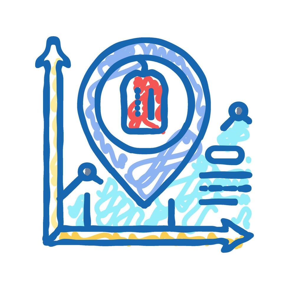 product positioning technical sales engineer icon doodle illustration vector