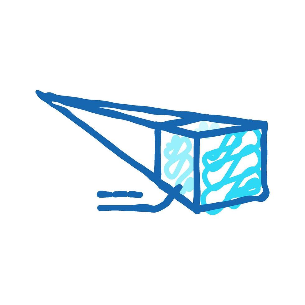 perspective drawing architectural drafter icon doodle illustration vector