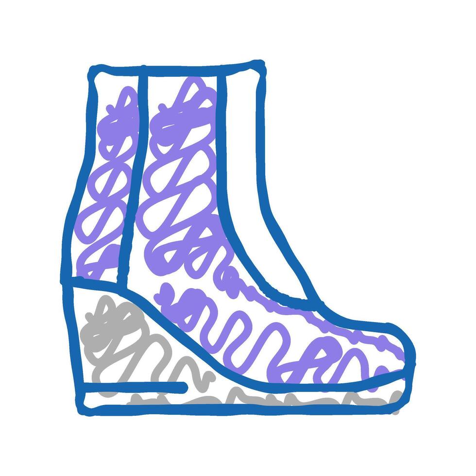 boot model color icon color illustration vector