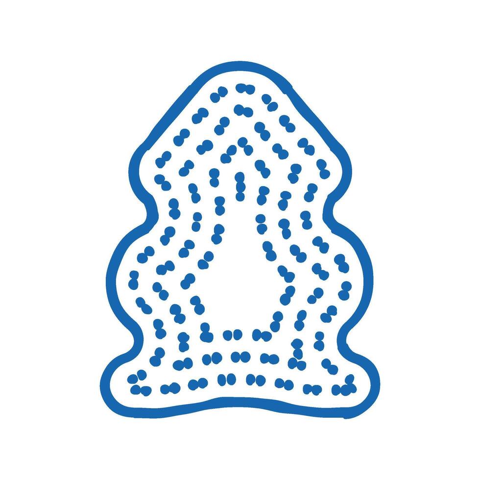 skin sheep icon doodle illustration vector