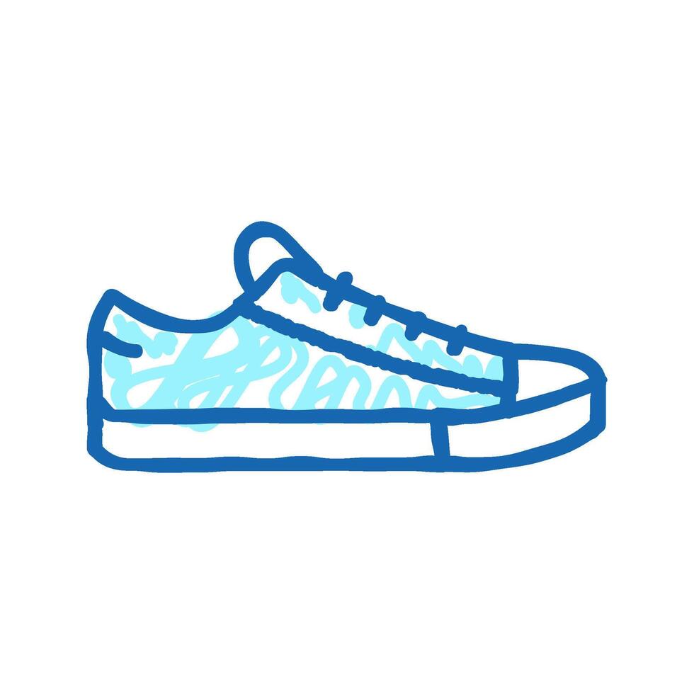 sneakers shoe color icon color illustration vector