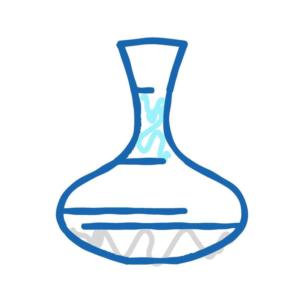 decanter for water icon doodle illustration vector