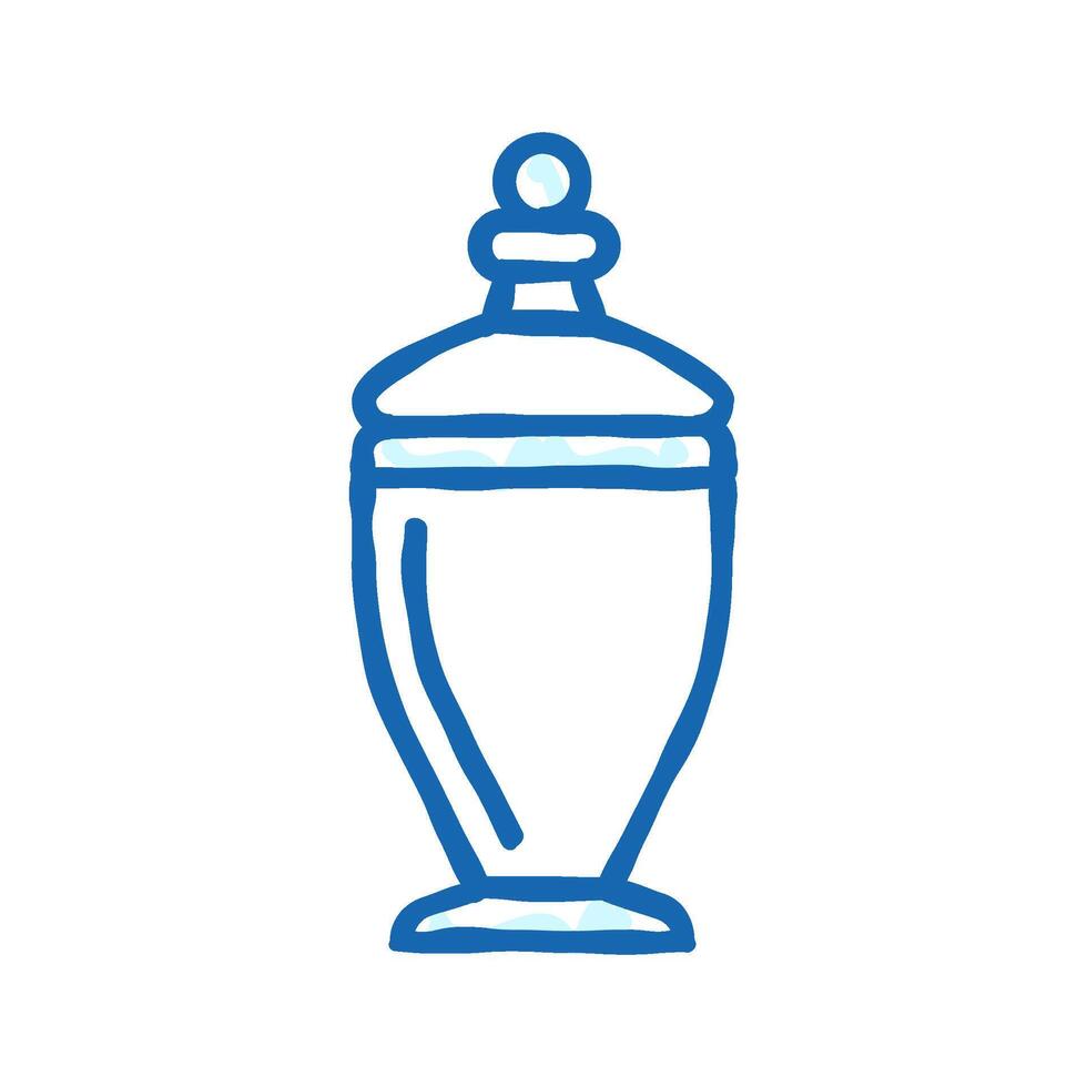 apothecary jar glass package icon doodle illustration vector