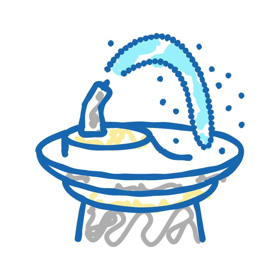 drinking fountain icon doodle illustration vector