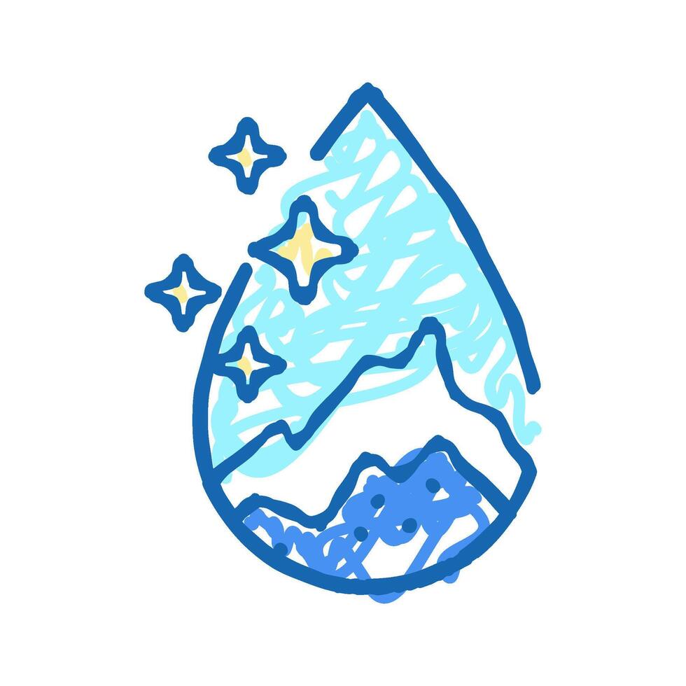 artesian water icon doodle illustration vector